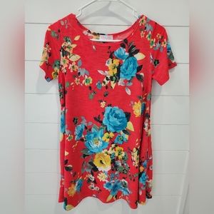 Pink Lily short sleeve swing dress